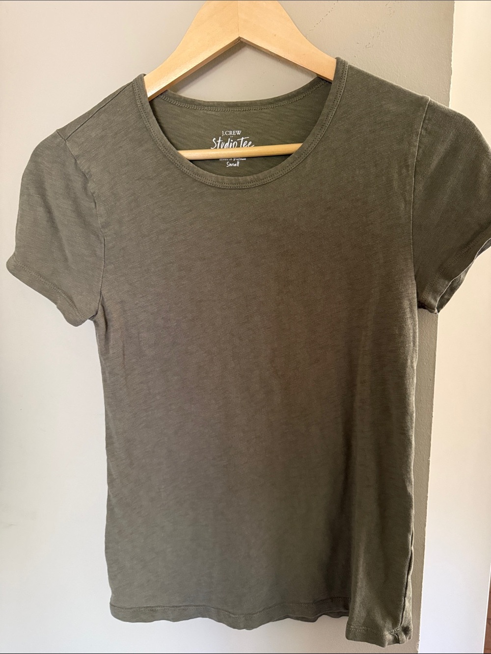 J. Crew Olive Green Short Sleeve Crewneck Tee